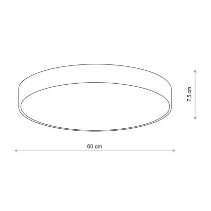 Brilagi - Érzékelős mennyezeti lámpa CLARE 5xE27/40W/230V átm. 60 cm bézs