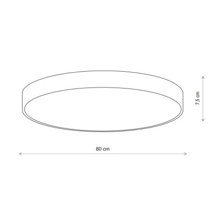 Brilagi - Érzékelős mennyezeti lámpa CLARE 6xE27/40W/230V átm. 80 cm bézs