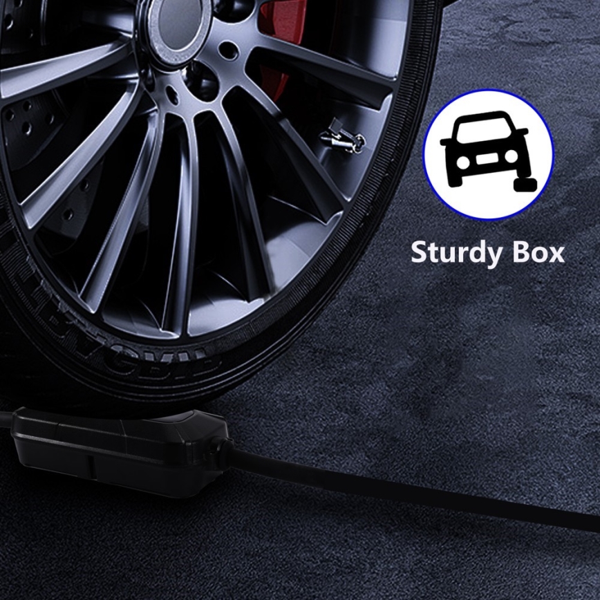 Brilagi - EV utazó töltőállomás elektromos autókhoz FAST AC Típus 2 16A/380V 11kW + dugó 230V, 3,7kW 5m + tok