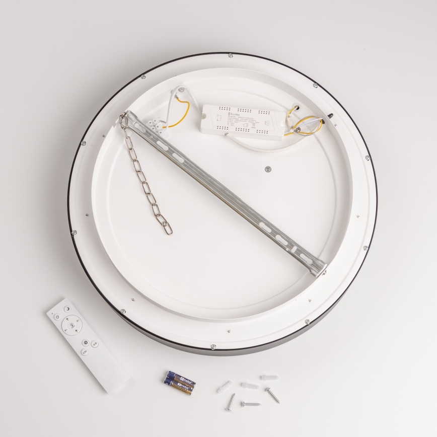 Brilagi - LED dimmelhető mennyezeti lámpa FALCON LED/80W/230V 3000-6500K Ø 60 cm fekete + távirányító