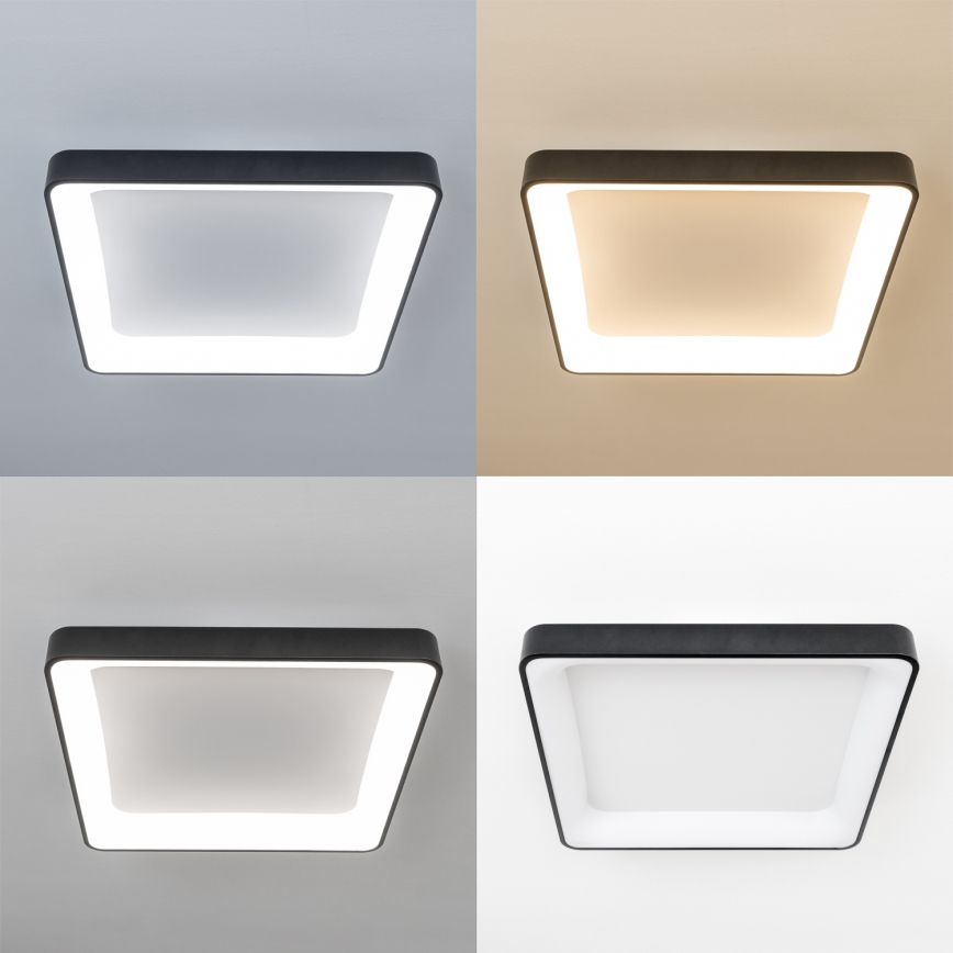 Brilagi - LED fényerőszabályozható mennyezeti lámpa FALCON II LED/125W/230V 3000-6500K 60x60 cm fekete + távirányító
