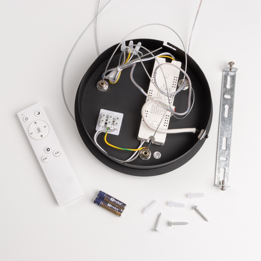 Brilagi - LED dimmelhető függeszték kábelre FALCON LED/80W/230V 3000-6500K átm. 60 cm fekete + távirányító