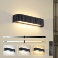 Brilagi - FALCON MODERN dimmelhető LED fali lámpa LED/14W/230V 3000-6000K 40 cm fekete + távirányítóval
