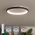 Brilagi - FALCON SLIM LED dimmelhető mennyezeti lámpatest LED/42W/230V 3000–6500K átm. 50 cm fekete + távirányítóval