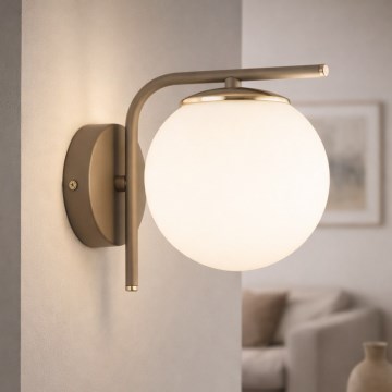 Brilagi - Fali lámpa 1xE27/60W/230V bézs/arany