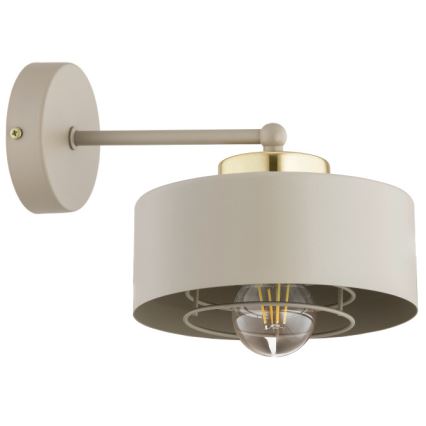 Brilagi - Fali lámpa 1xE27/60W/230V bézs/arany