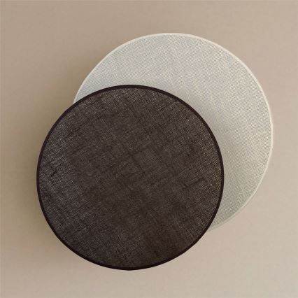 Brilagi - Fali lámpa CIRCLES 1xE27/60W/230V átm. 45 cm krémszínű/barna