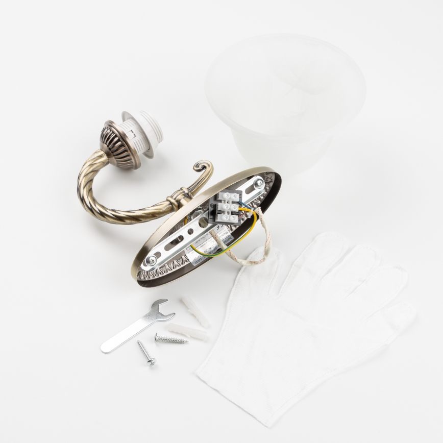 Brilagi - Fali lámpa CLASSIC 1xE27/60W/230V réz