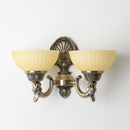 Brilagi - Fali lámpa CLASSIC 2xE27/60W/230V réz