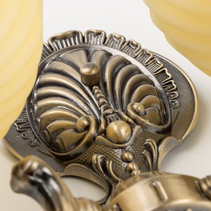 Brilagi - Fali lámpa CLASSIC 2xE27/60W/230V réz