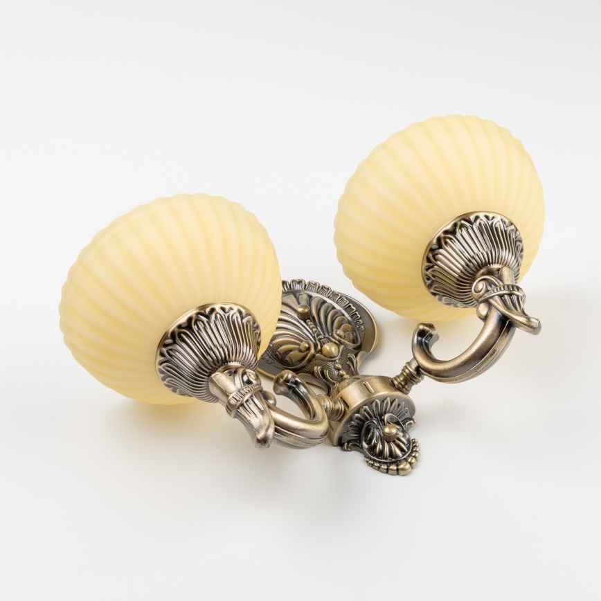 Brilagi - Fali lámpa CLASSIC 2xE27/60W/230V réz