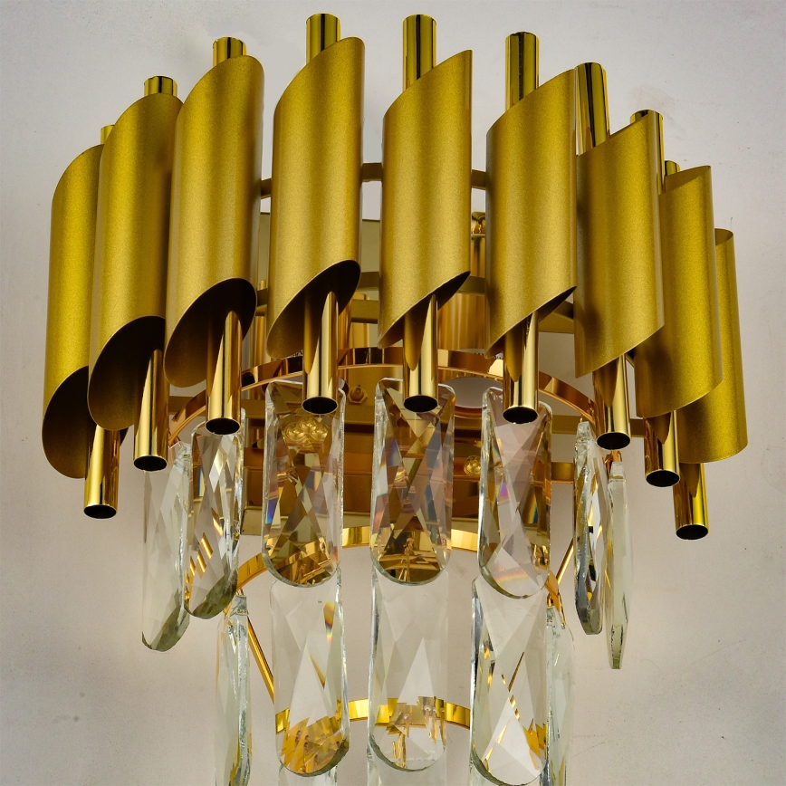 Brilagi - Fali lámpa ECLIPSE 2xE14/10W/230V aranyszínű