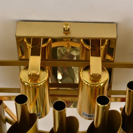 Brilagi - Fali lámpa ECLIPSE 2xE14/10W/230V aranyszínű