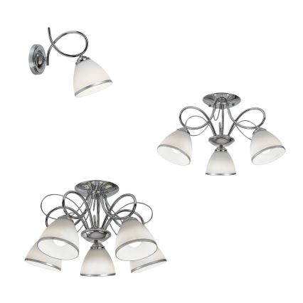 Brilagi - Fali lámpa FRED 1xE27/60W/230V fényes króm