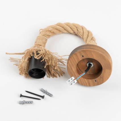 Brilagi - Fali lámpa KOS 1xE27/60W/230V bükkfa