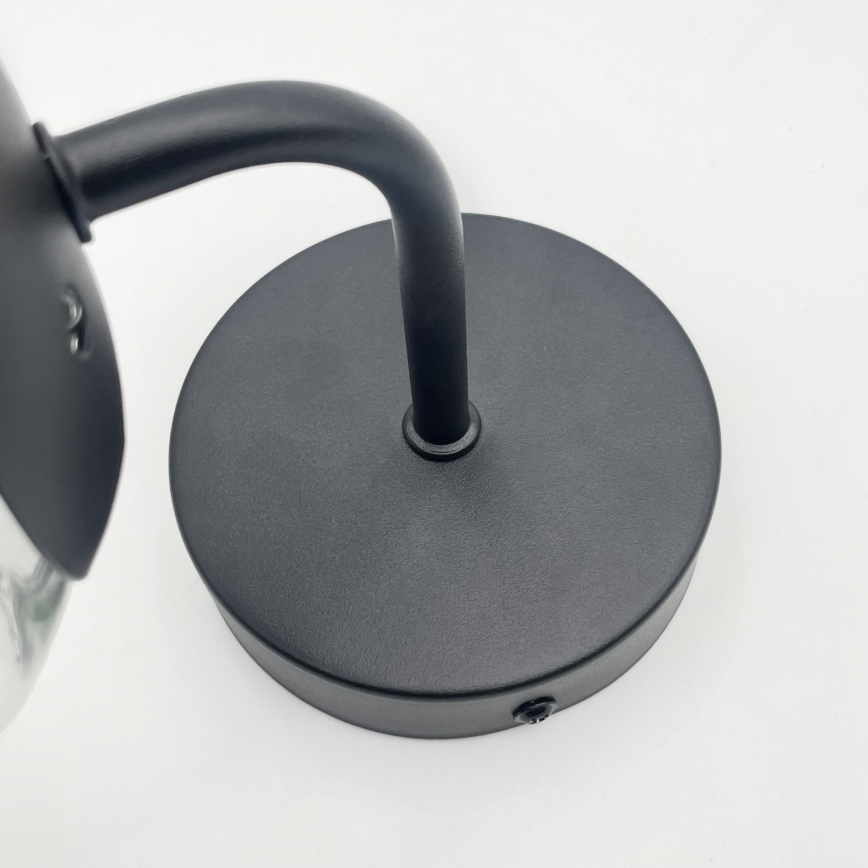 Brilagi - Fali lámpa MALIVA 1xE14/15W/230V fekete/átlátszó