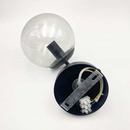 Brilagi - Fali lámpa MALIVA 1xE14/15W/230V fekete/átlátszó