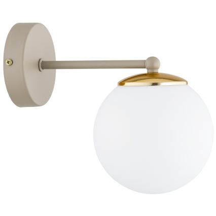 Brilagi - Fali lámpa MILO ECRU 1xE27/60W/230V bézs/arany