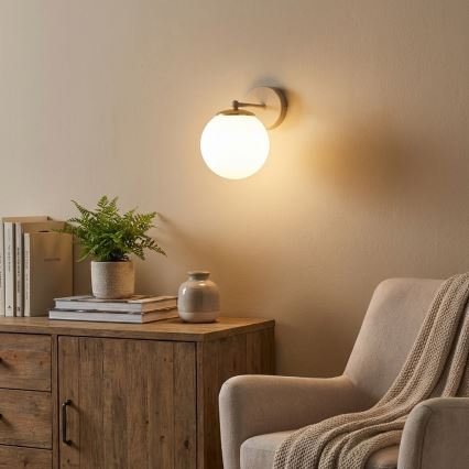 Brilagi - Fali lámpa MILO ECRU 1xE27/60W/230V bézs/arany