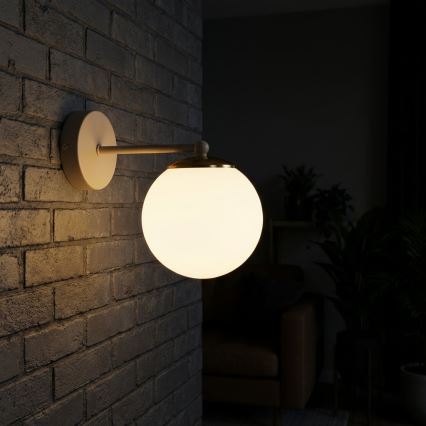Brilagi - Fali lámpa MILO ECRU 1xE27/60W/230V bézs/arany
