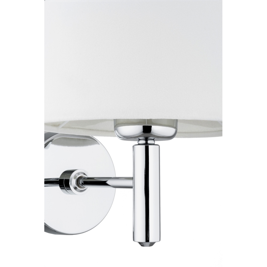 Brilagi - Fali lámpa MONTE 1xE27/60W/230V krémszínű/fényes króm