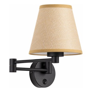 BRILAGI - Fali lámpa NUBILA 1xE27/15W/230V bézs/fekete