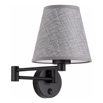 BRILAGI - Fali lámpa NUBILA 1xE27/15W/230V szürke/fekete
