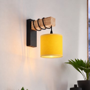 BRILAGI - Fali lámpa NUBILA 1xE27/60W/230V barna/fekete/sárga