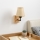 Brilagi - Fali lámpa NUBILA WOOD 1xE27/25W/230V tölgy/világosbarna