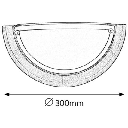 Brilagi - Fali lámpa ORBIS 1xE27/60W/230V 30 cm fenyő