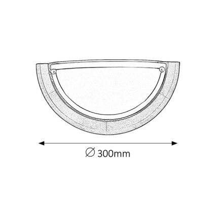 Brilagi - Fali lámpa ORBIS 1xE27/60W/230V 30 cm fenyő