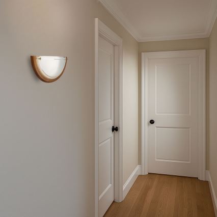 Brilagi - Fali lámpa ORBIS 1xE27/60W/230V 30 cm fenyő