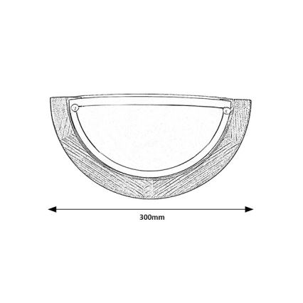 Brilagi - Fali lámpa ORBIS 1xE27/60W/230V 30 cm fenyő