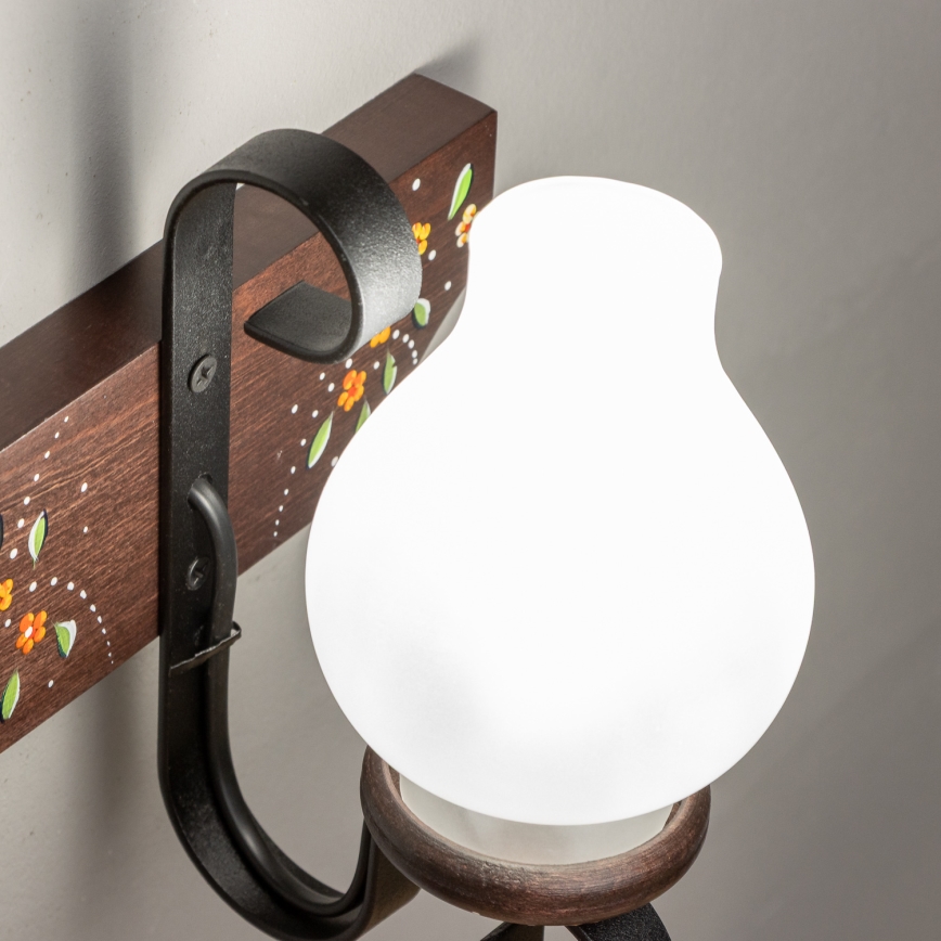 Brilagi - Fali lámpa QUEEN 1xE14/40W/230V bükk/wenge