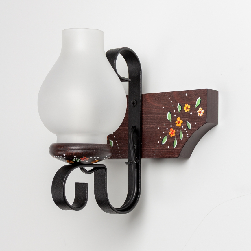 Brilagi - Fali lámpa QUEEN 1xE14/40W/230V bükk/wenge