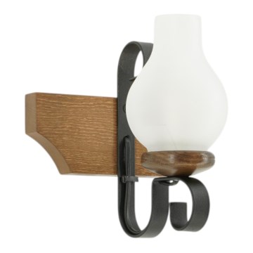 Brilagi - Fali lámpa QUEEN 1xE14/40W/230V bükkfa/dió