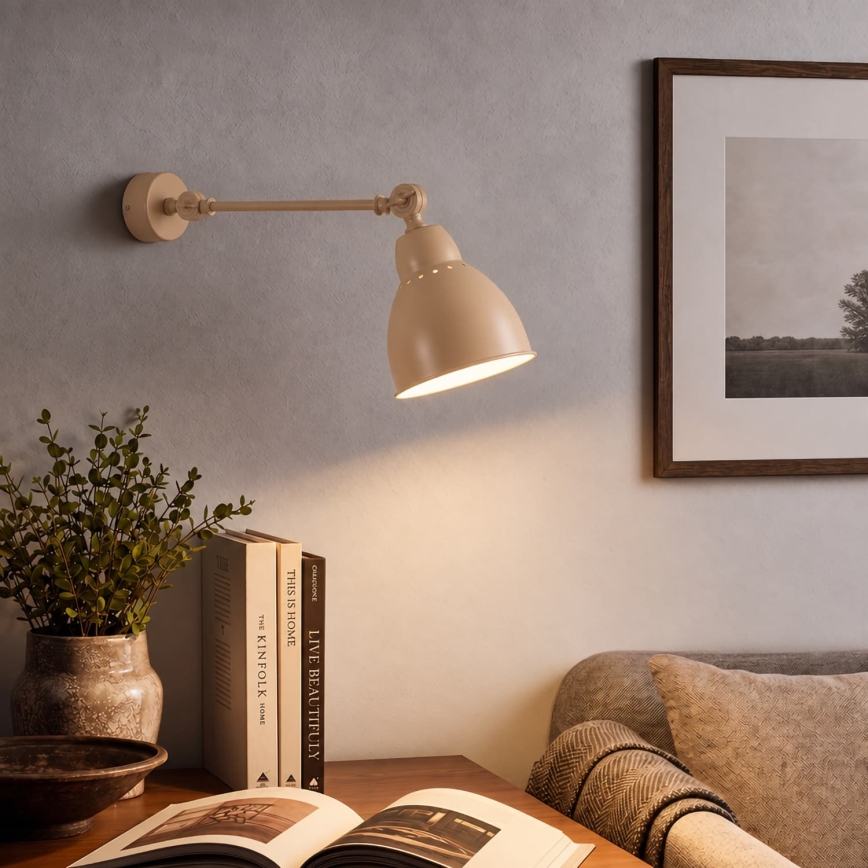 BRILAGI - Fali lámpa QUILL 1xE27/40W/230V 40 cm bézs