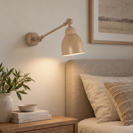 BRILAGI - Fali lámpa QUILL 1xE27/40W/230V 40 cm bézs