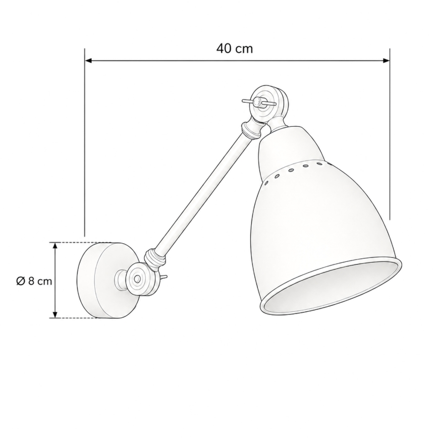 BRILAGI - Fali lámpa QUILL 1xE27/40W/230V 40 cm fehér