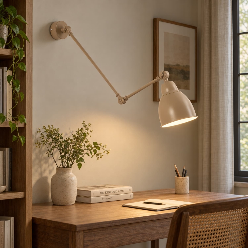 BRILAGI - Fali lámpa QUILL 1xE27/40W/230V 83 cm bézs