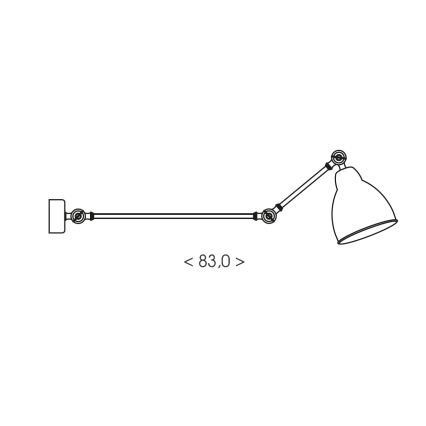 Brilagi - Fali lámpa QUILL 1xE27/40W/230V 83 cm bézs