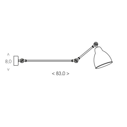 BRILAGI - Fali lámpa QUILL 1xE27/40W/230V 83 cm fehér