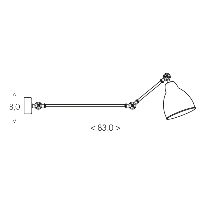 BRILAGI - Fali lámpa QUILL 1xE27/40W/230V 83 cm fehér