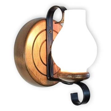 Brilagi - Fali lámpa ROATA APLICA 1xE14/40W/230V bükkfa/dió