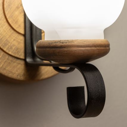 Brilagi - Fali lámpa ROATA APLICA 1xE14/40W/230V bükkfa