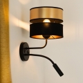 BRILAGI - Fali lámpa ROYAL 1xE27/15W/230V + 1xG9/3W fekete/arany