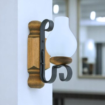 Brilagi - Fali lámpa RUSTIC 1xE14/40W/230V bükkfa