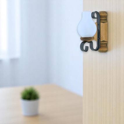 Brilagi - Fali lámpa RUSTIC 1xE14/40W/230V bükkfa