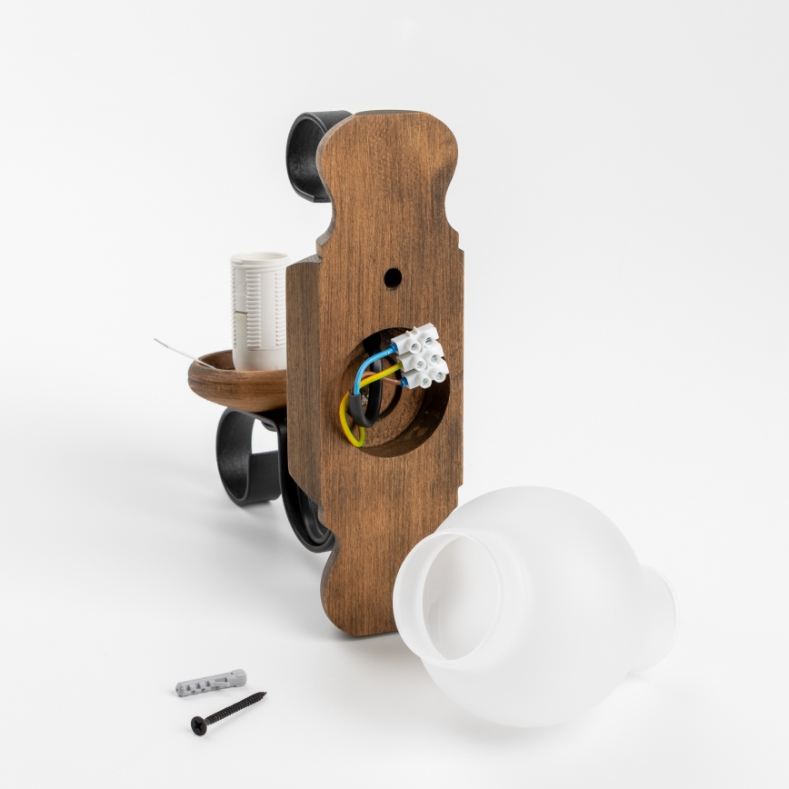 Brilagi - Fali lámpa RUSTIC 1xE14/40W/230V bükkfa