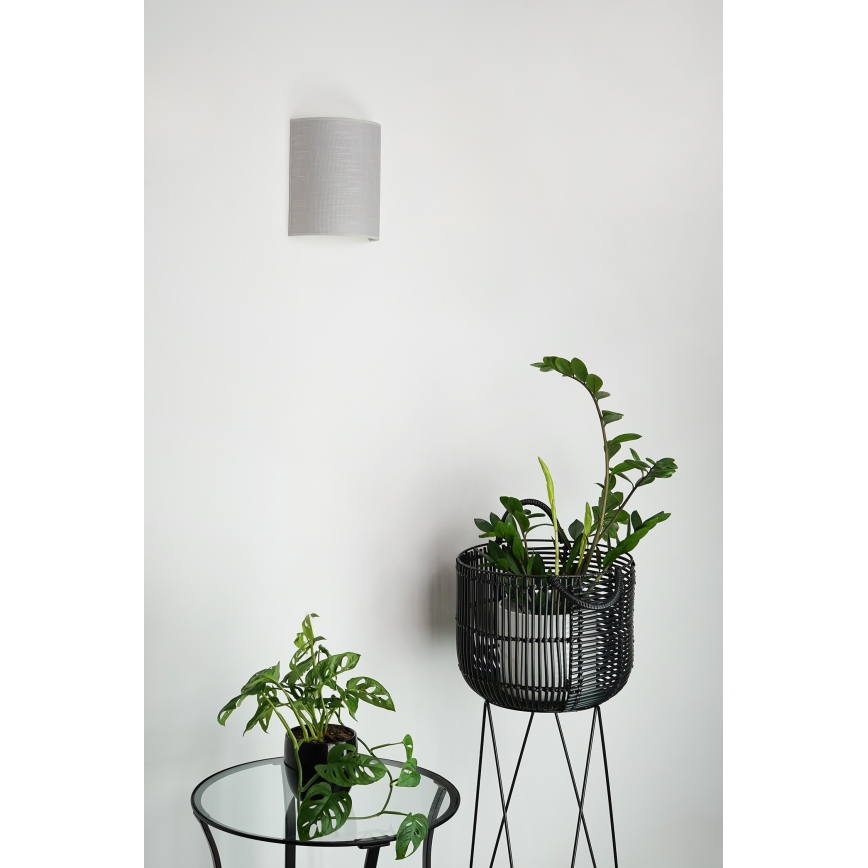 Brilagi - Fali lámpa SEMI 1xE27/15W/230V átm. 20 cm szürke